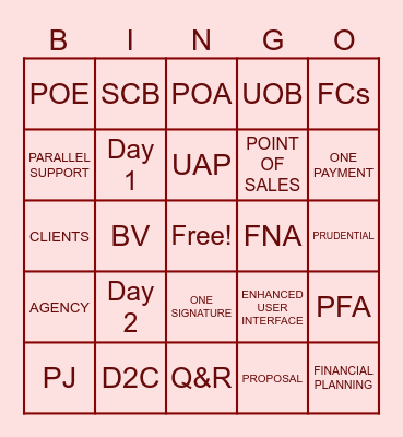 PRUJOURNEY NIGHT Bingo Card