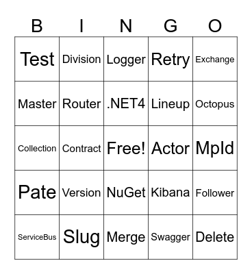 Rundown Translator Mob Bingo Card