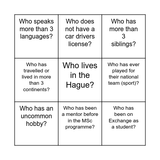 Bingo Card