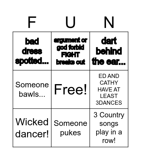 Wedding Bingo-2024 Bingo Card