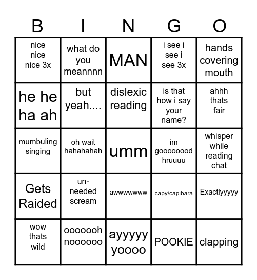 xxMinelly BINGO Card