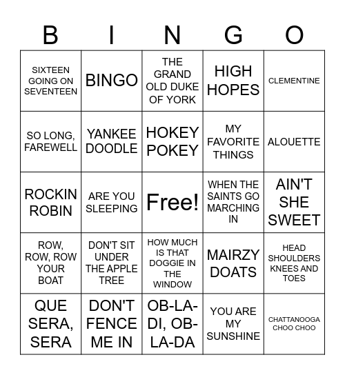 Bingo 6 Bingo Card