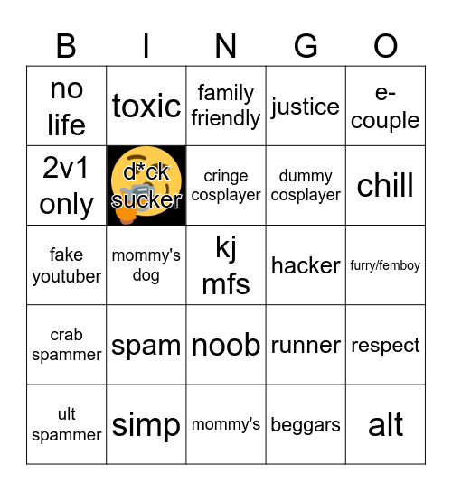 TSB Bingo Board Bingo Card