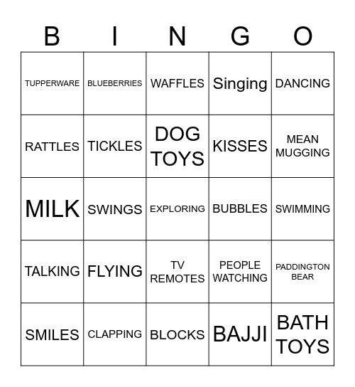 TULSI Bingo Card