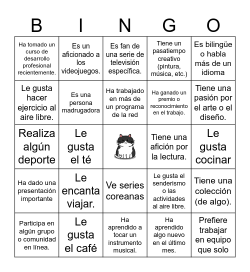 BINGO OPEDINO Bingo Card