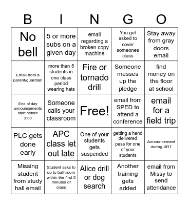 C LUNCH BINGO Card