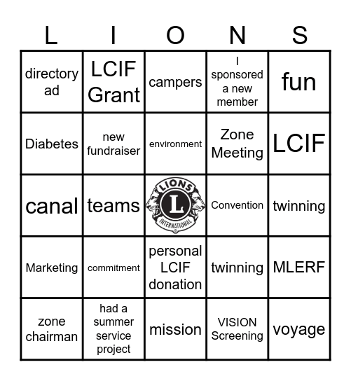 Advisory BINGO Card