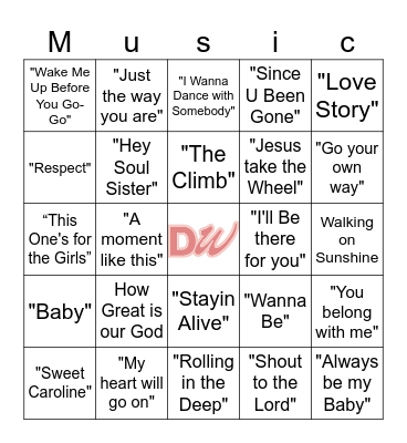 Desperation Women Conference Bingo Card