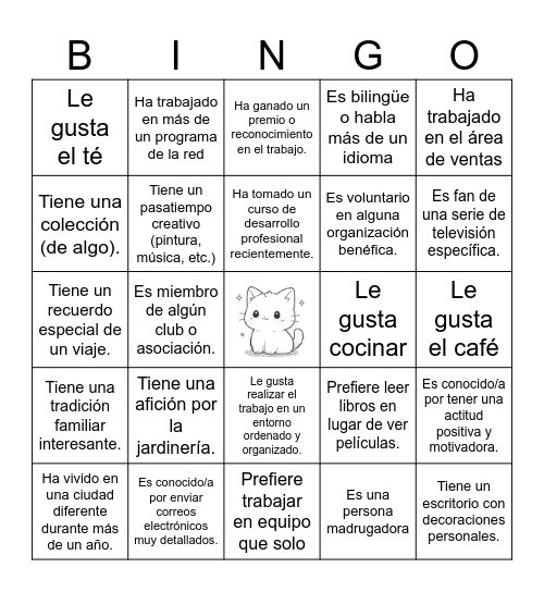 BINGO OPEDINO Bingo Card