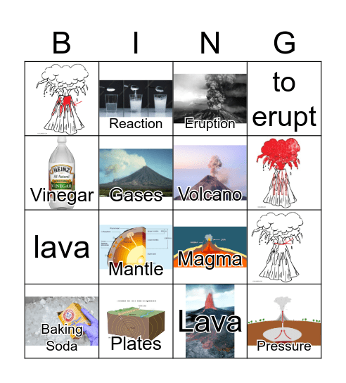 f9 Volcano Bingo Card