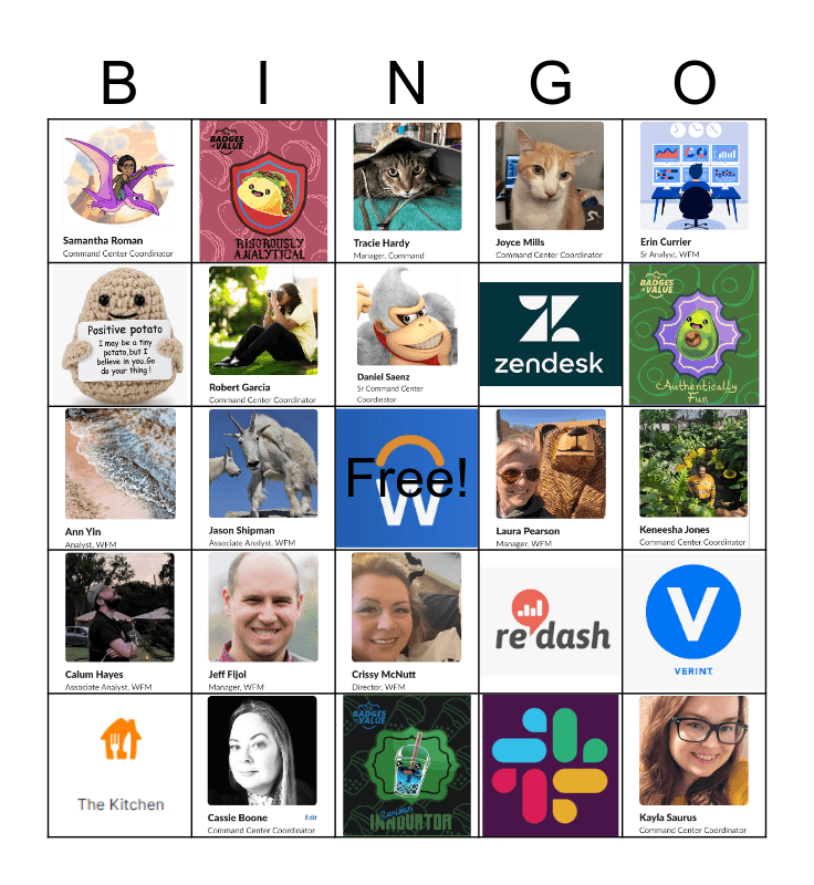 WFM BINGO Card