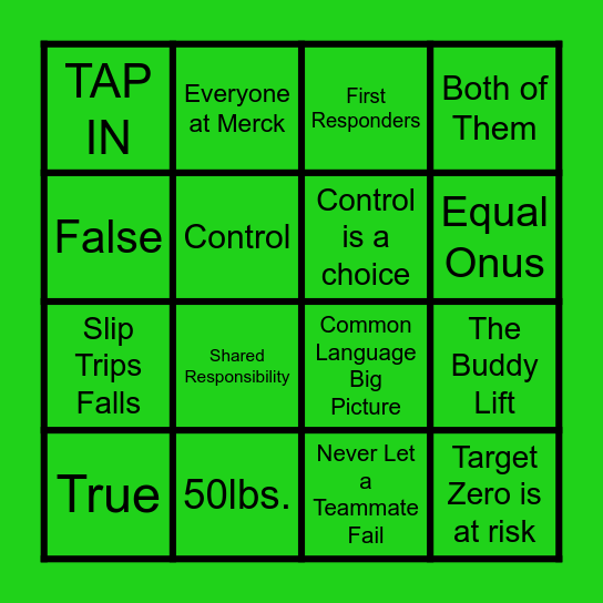 SAFE BY CHOICE BINGO ROUND #3 Bingo Card