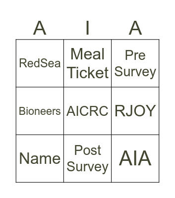 Leadership: Bingo Card