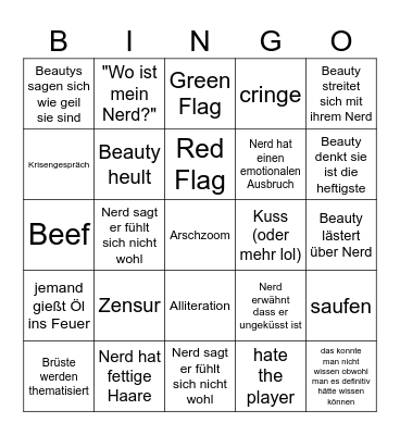 Bingii Bingo Card