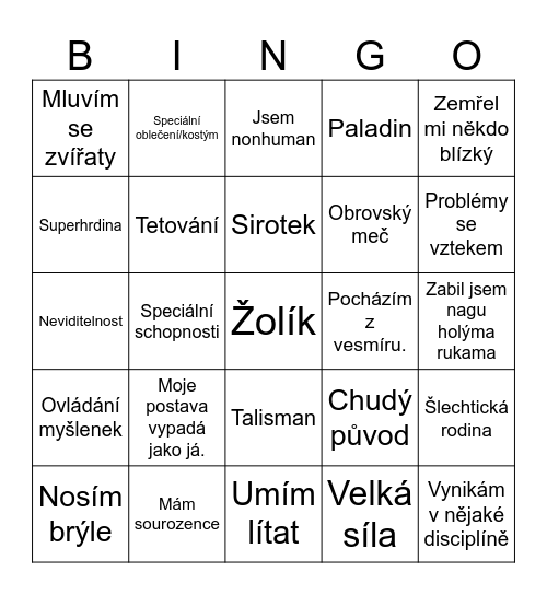 D&D Bingo Card