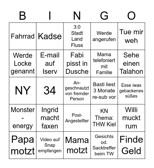 Bingo 23.08.24 Bingo Card