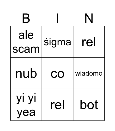 M1LCZUX bingo Card