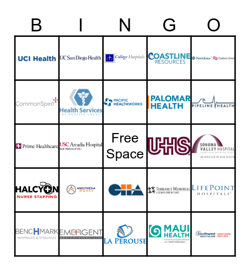 Benchmark Bingo Card