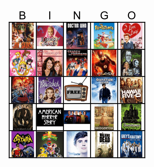 TV SHOWS Bingo Card