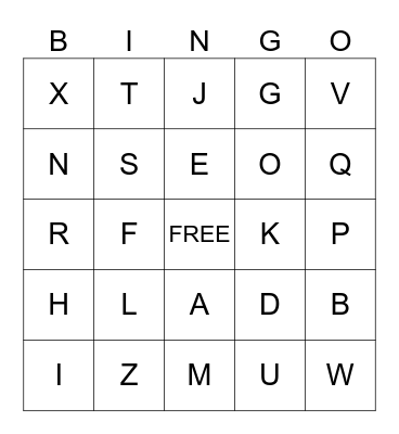 American Heritage Girls Bingo Card