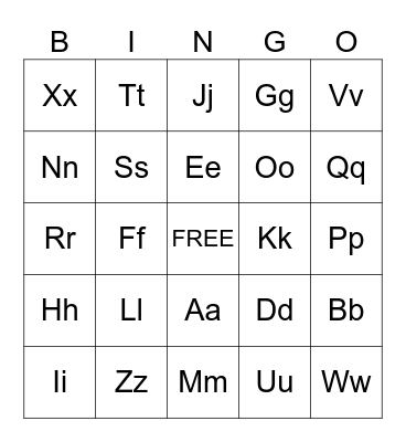 American Heritage Girls Bingo Card