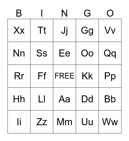 American Heritage Girls Bingo Card