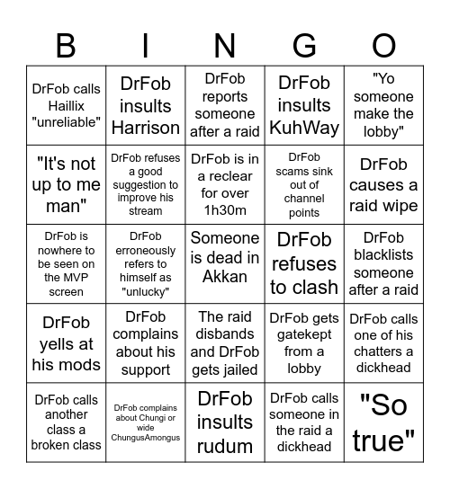 twitch.tv/drfobulous Bingo Card