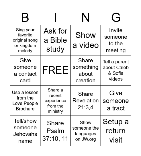 Pioneer Blitz Bingo Card