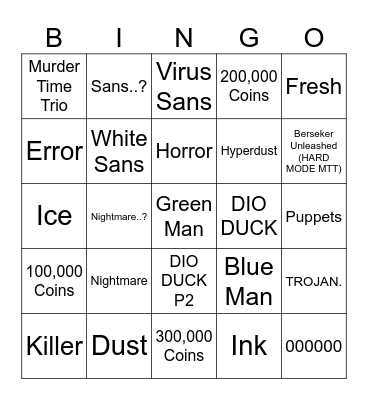 3dbb Ops Bosses Bingo Card