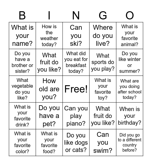 Mom & Pop Convo Bingo Card