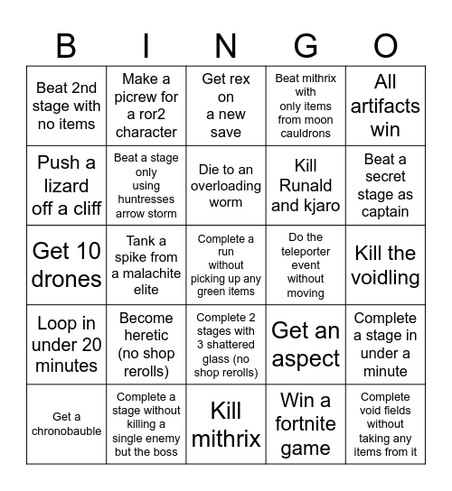 RoR2 bingo Card