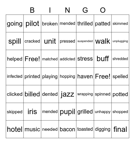 TERM 3 REVIEW Bingo Card
