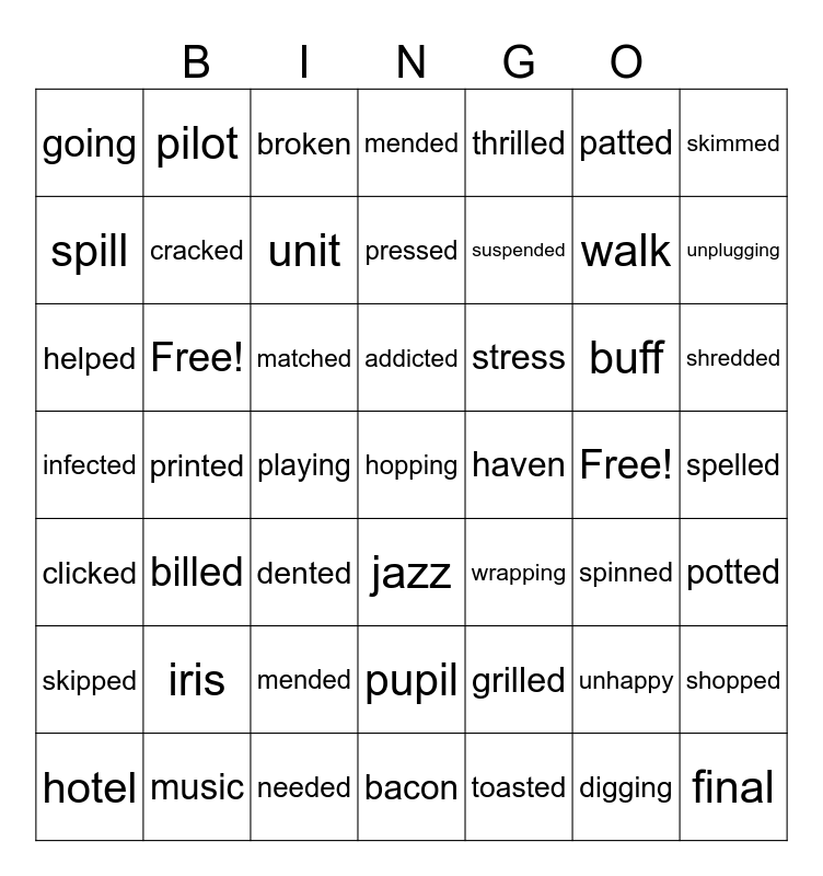 TERM 3 REVIEW Bingo Card