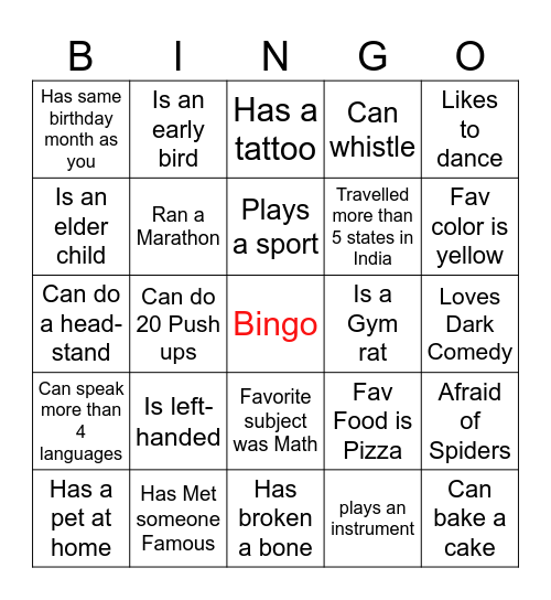 SellerGeni Bingo Card