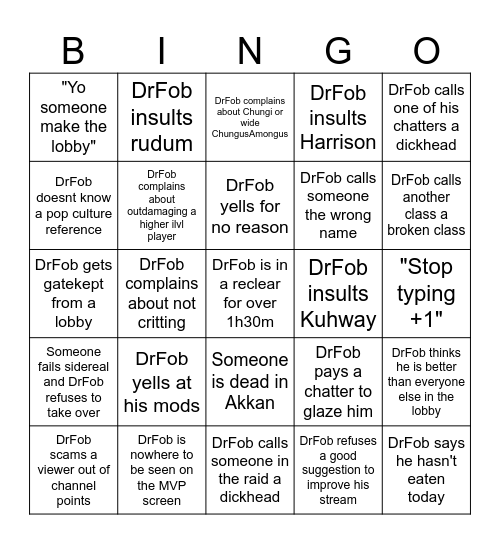 twitch.tv/drfobulous v2 Bingo Card