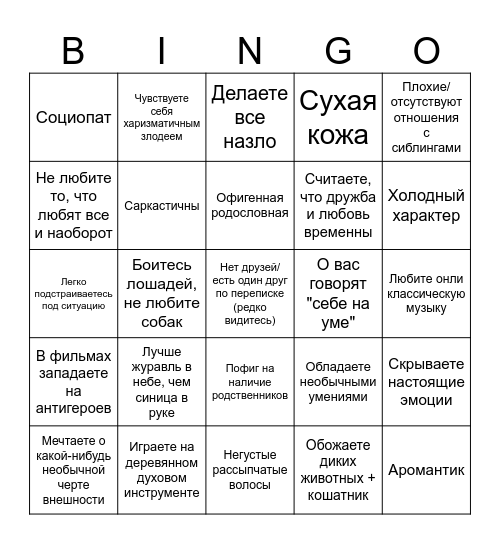 Насколько вы Микеланджела? Bingo Card