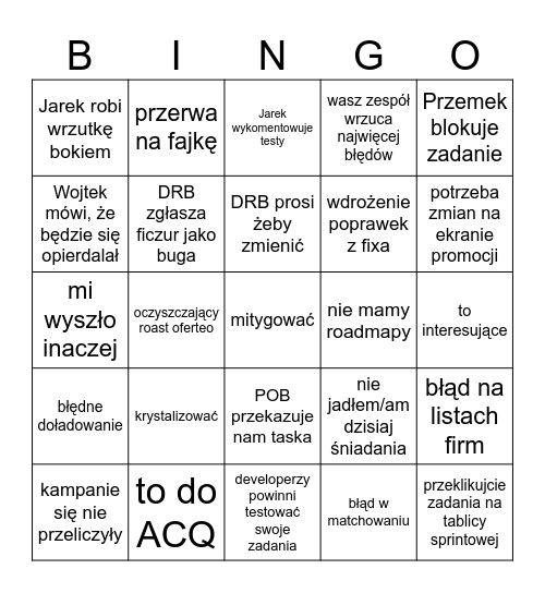 Bingorteo Bingo Card