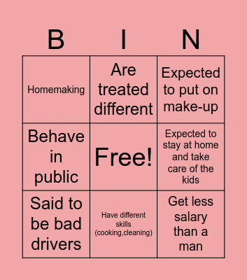 Team A Bingo Card