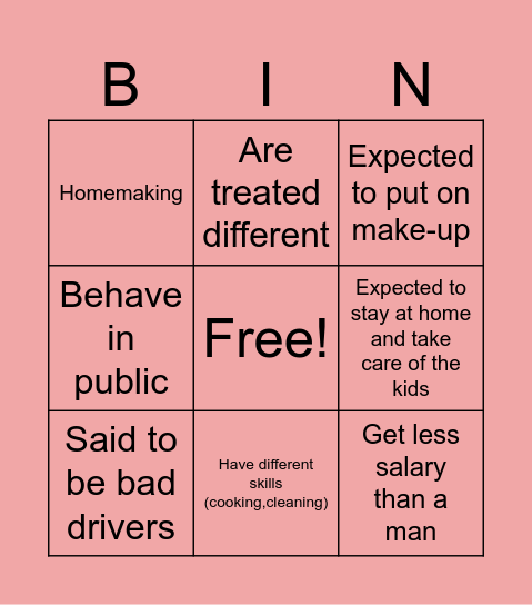 Team A Bingo Card