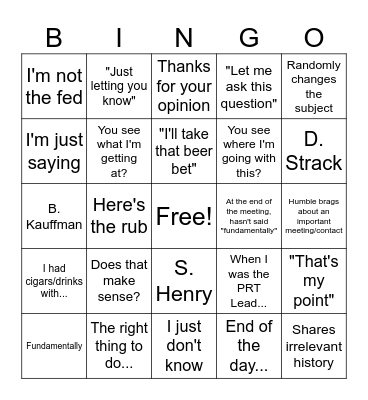 JJ Bingo Card