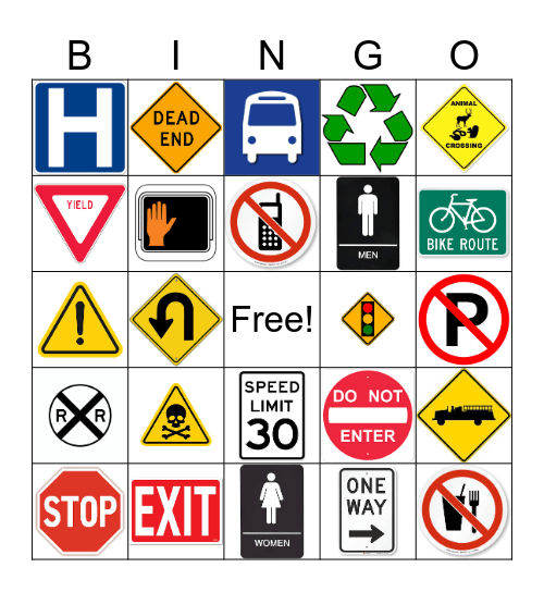 Community Signs Bingo Card