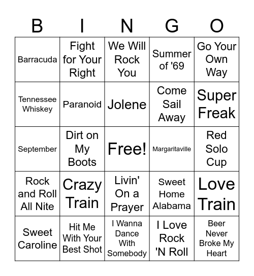 Singo #4 Bingo Card