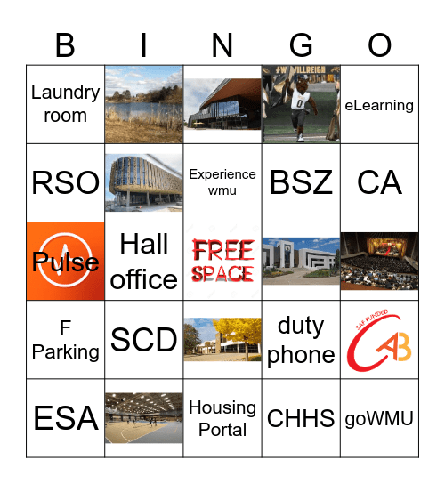 WMU Bingo Card