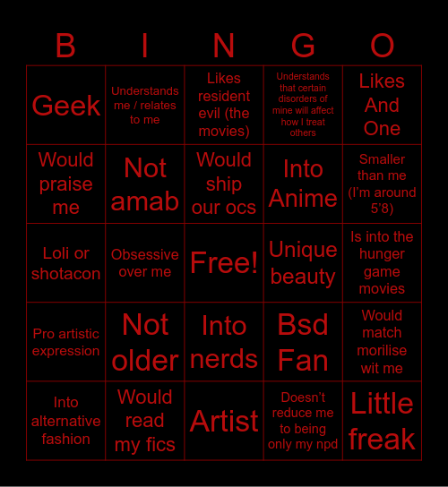 Are you Viktors type ? Bingo Card