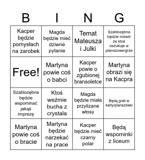 Bingo Card