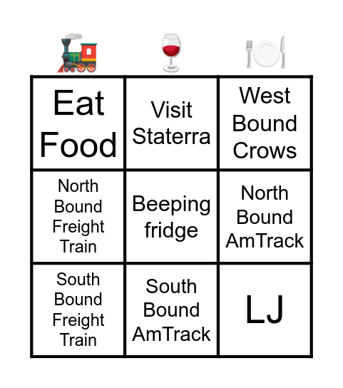 Buona Notte Bingo Card
