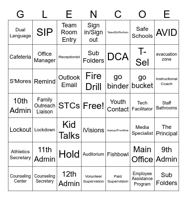 Nuts & Bolts Bingo Card