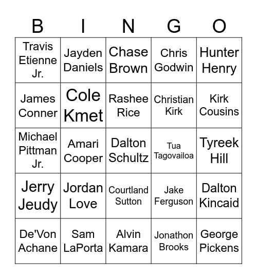 ROYALE SET 3 Bingo Card