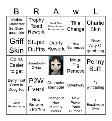 Brawl Talk Bingo Card