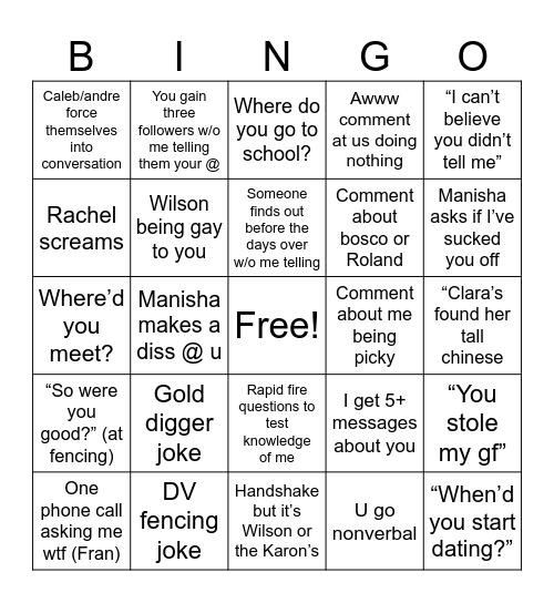 Ivan meets some of ideal bingo Card